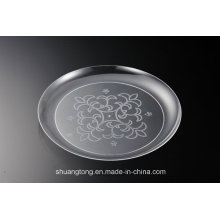 Clear Plastic Plates Dishes PS Plates Tray Supplier /PS Silver Coated/ Stainless Steel Coated
